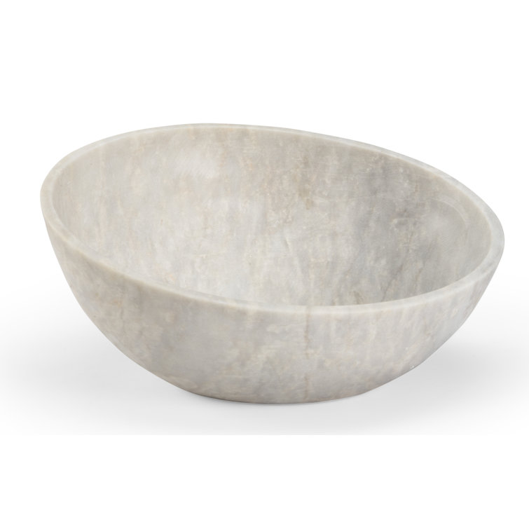 Wildwood Marble Contemporary Decorative Bowl in White Perigold